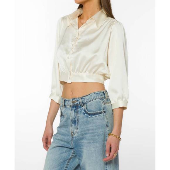NEW VELVET HEART rosie blouse in cloud - Picture 1 of 5